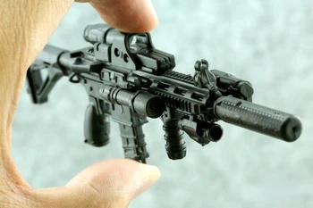 1/6. Mini Puzzle HK416 Automatickej Pušky Plastové Black Gun Model Zostaviť Hračka pre 12inch Akčné Figúrky Vojak Model