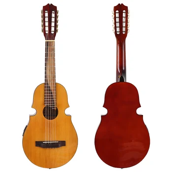 10 String Akustické Elektrická Gitara 34 palec Cestovné Gitara Natural s Vysokým Leskom s EQ pre Začiatočníkov