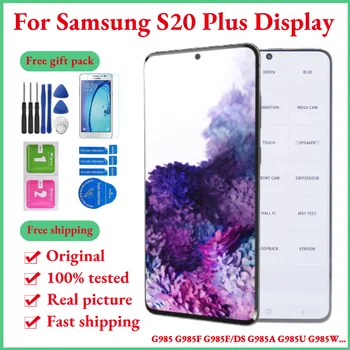 100% Originálne AMOLED S20 Plus 5G LCD Samsung Galaxy S20 Plus Displej 6.7