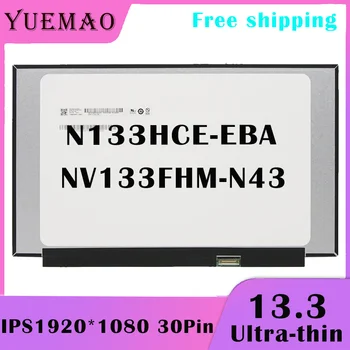 13.3 Slim FHD Notebook, LCD Displej N133HCE-EBA NV133FHM-N43 45% NTSC IPS 1920*1080 30Pin Displej Matrix Nová