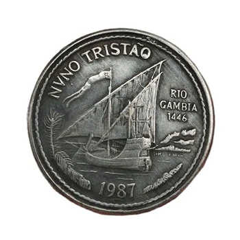 1987 Portugalský Pamätné Mince República Portuguesa Socse Mince Kolekciu Suvenírov, Domáce Dekorácie Remesiel Ozdoby Darček