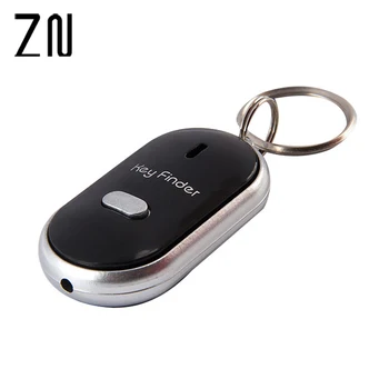 1PC LED Key Finder Locator Nájsť Stratené Kľúče Reťazca Keychain Whistle Zvuk Kontrolu