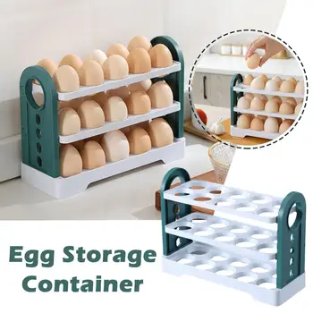 1pc Vajec Skladovanie Nádoba Veľkú Kapacitu Vajec Skladovanie Nádoby Jednoduché Na Použitie, Chladnička Vajcia Čerstvé-Vedenie Prípade Držiaka Nástroja