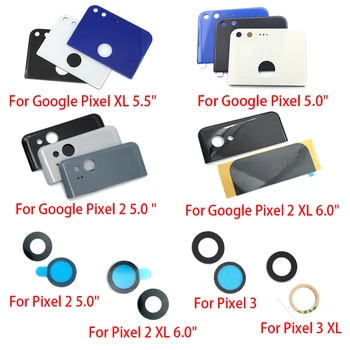 1Pcs, Zadný Zadný Fotoaparát Sklo Objektívu Kryt + Objektív S Nálepka Pre Google Pixel XL / Pixel 2 XL / Pixel 3 XL 5.0