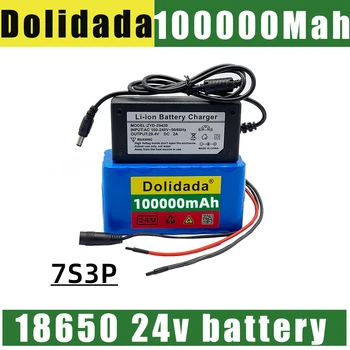 24V 100000Mah 18650 Batériu 7s3p + 2A Nabíjačku Batérie, Elektrický Skúter Batérie 24vbattery Pack Elektrické Skútre