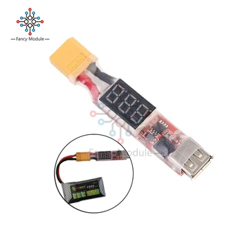 2S-6S Lítium-Lipo Batérie XT60 Konektor na USB Nabíjačka 5V Converter Modul pre Mobil pre Mobilné Nabíjací Adaptér