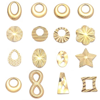 6pcs/Veľa zobrazili kľúčové tlačidlá pre Šperky, Takže Väčšinu z NEHRDZAVEJÚCEJ OCELE Náušnice Príslušenstvo DIY Šperky Uskutočňovanie Dodávok Charms