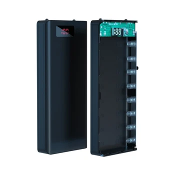 A8 LCD Displej DIY 8x18650 Batérie Prípade Power Bank Shell Prenosný Externý Box Bez Batérie Powerbank Protector