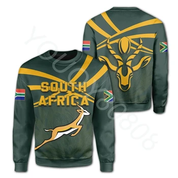 Africký Región Mužov je Nové Oblečenie, Sveter Tlačiť Bežné Športové Južnej Afriky Springbok Mikina - Rugby Fanúšikov Harajuku Topy