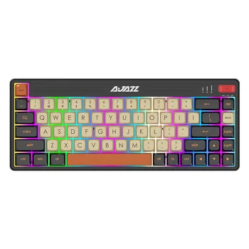 AJAZZ K690T 65% Hotswappable 2,4 Ghz Bezdrôtového/Bluetooth 5.0/Káblové Mechanical Gaming Keyboard 69 Kľúče RGB NKRO Doubleshot PBT Čiapky