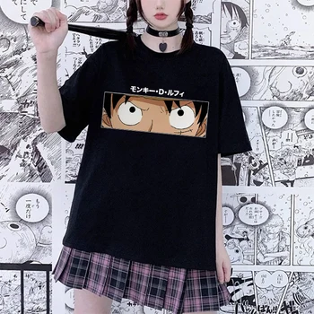 anime Roronoa Zoro Hoodie Mužov Legrační Karikatúra Luff T košele Ullzang Japonské Anime z 90. rokov Grafické Kawaii T-tričko Žena muž Tees