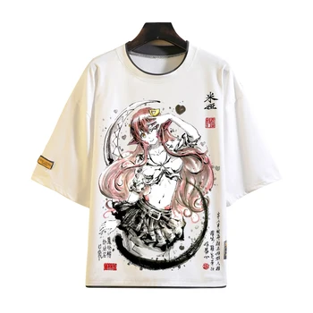 Anime Tričko Monster Musume T-Shirts Atrament Maľovanie Krátky Rukáv Každodenného Života Cosplay Košele