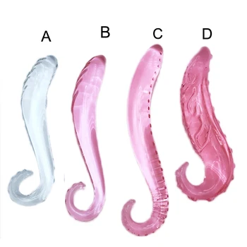 Análny Sklo Dvojitý Obojstranný Špeciálne Hippocampus Desgin Dildo Análny Prútik plug lesbické G mieste Stimulácia Dospelých, Sexuálne Hračky Pre Ženy