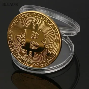 Bitcoin Pamätná Medaila digitálne virtuálne mince kovové remeslá ekonomické pamätné mince bitcoin virtuálne mince zber