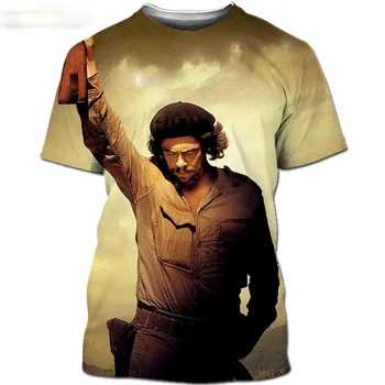 Che Guevara 3D Tlač Kubánsky Revolučný Líder Svetových Celebrít Zadarmo Fighter T-shirt Muži Ženy Streetwear Funny T-Shirt