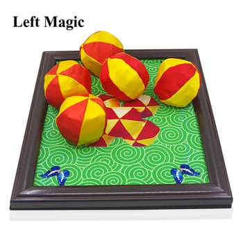 Colorfull Gule Od Kresliacej Plochy S 5 Loptičiek Magické Triky, Guľôčky, Nachádzajúce Sa Z Obrázka Fáze Magic Rekvizity Ilúzie