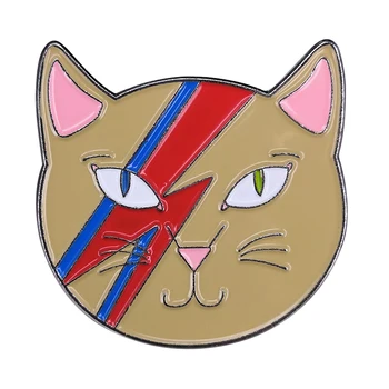 David Bowie, Mačka Pin Roztomilý Zábavnej Hudby Darček Mačka Milenca Odznak