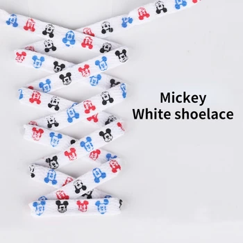 Detské Šnúrky Disney Mickey Mouse Série Elastické Šnúrky pre Tenisky Ležérne Topánky Karikatúra Tlače Mickey Nosenie Deti