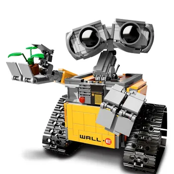 Disney Walle Film STENU.E Eva Robot MOC DIY Model Stavebné kamene, Tehly Sady Klasické Bábiky Deti Hračky Pre Deti Darček