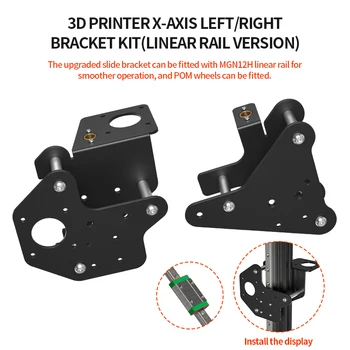DIY 3D Tlačiarne Dual Osi Z Os X je Lineárne Železničnej Upgrade Kit pre Creality vzdať sa 3/3 vzdať sa Pro/vzdať sa 3 V2 3D Tlačiarne Diely