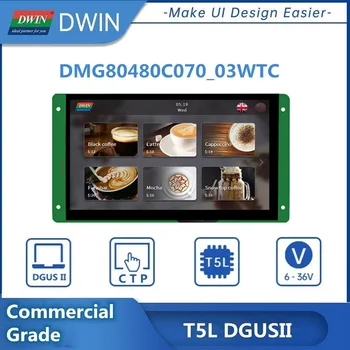 DWIN 7,0 palcový 800*480 Obchodnej Triedy TN-TFT-LCD Displej/Tounch Obrazovky Panel/TTL/RS232 UART2/UART4