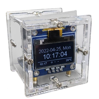 ESP8266 DIY Elektronické Stavebnice Mini Hodiny OLED Displej Spojiť S Shell DIY Spájkovanie Projektu