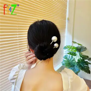 F. J4Z Trend Vlasy Palice pre Ženy 2021 Elegantné Veľké Simulované Pearl Vlasy, Šperky Populárne Svadobné Doplnky do Vlasov