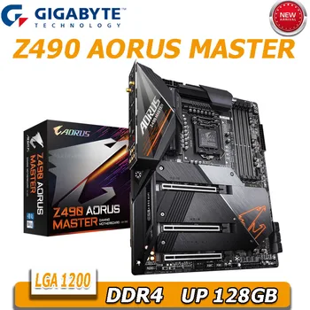 Gigabyte Z490 AORUS MASTER Doske LGA 1200 Intel Z490 PCI-E 4.0 DDR4 3200MHz 128GB 10. Gen LGA CPU 1200 Doske NOVÉ