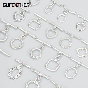 GUFEATHER M857,šperky, doplnky,sz spona,ródium á,nikel zadarmo,konektor náramok, náhrdelník,šperky robiť,10pcs/veľa