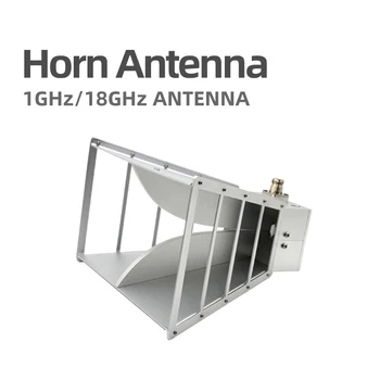 Horn antény, 1GHz~18GHz, ktorý sa používa pre mikrovlnná test, rádio ďalekohľad, antény, merania, skúšky EMC