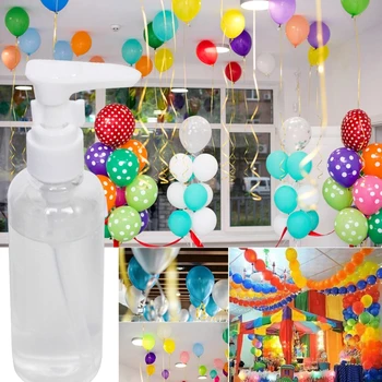 Hélium Balóny Latexové Balóny Vzduchu Lietať Balón Nepresakuje na Ochranu Liquid 100 ml pre Domáce Festival Svadby, Narodeniny, Party Set