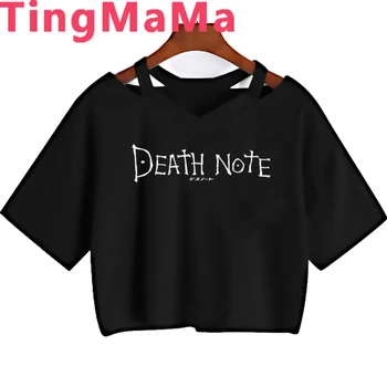 Japonské Anime Zber Death Note T Shirt Ženy Kawaii Cartoon Útok na Titan Genshin Grafické Tees Grunge T-shirt Žena