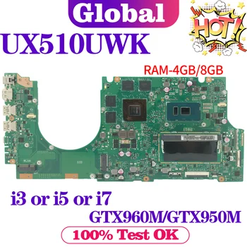 KEFU Pre ASUS UX510UWK UX510UW UX510U U5000U UX510UXK Notebook Doske UX510UX Doske i3 i5 i7 GTX950M/GTX960M 4GB/8GB-RAM