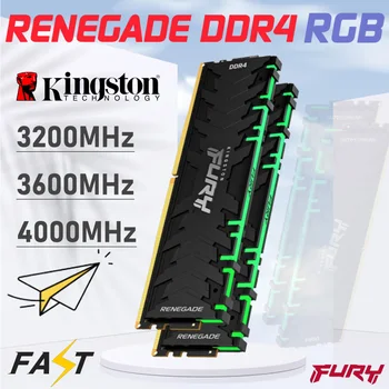 Kingston Fury Renegade RGB PC DDR4 Pamäte 8GB, 16GB RAM Memoria Modul Ploche Počítača 3200MHz 3600MHz 4000MHz Pre AMD Intel Nové