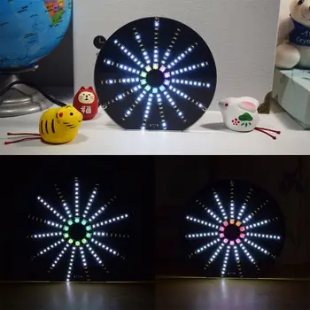 Komponent Spájkovanie Kit LED Kruhové Nainštalovať Hudobné Spektrum Displej DIY Auta Nainštalovať Elektronické Učenie Súpravy
