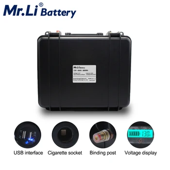 Lifepo4 12V 40Ah Nabíjateľná Batéria S vstavaným-in BMS USB Auto Ľahšie Rozhranie Skladovania Energie, RV EV Napájanie