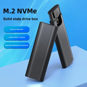 M2 SSD Prípade NVMe SATA USB 3.1 Gen 2 10Gbps M. 2 SSD Krytu M. 2 NVMe Prípade Externého Adaptéra Box pre 2230 2242 2260 2280 M2 SSD