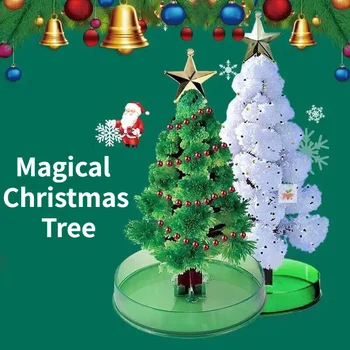 Magické Kúzlo Vianočný Stromček Papier Strom, Kvety Budú Rásť Snehové Vločky Zalievanie Rast Kryštálov Sedem Farebné Vianočné Darčeky