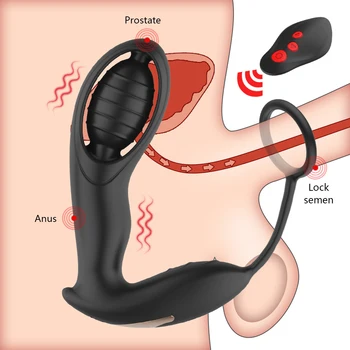 Masáž prostaty u Mužov Diaľkové Ovládanie Muž Análny Vibrátor Plug G-Spot Stimulovať Gay Análny Sex Hračky pre Páry Dospelých 18 Sex Shop