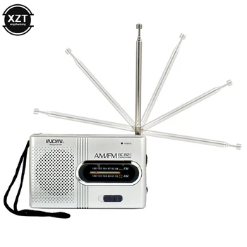 Mini Prenosné Rádio Ručné Dual Band AM, FM, Prehrávač Hudby Reproduktor s Teleskopická Anténa Vonkajšie Rádio Stereo Nové stránky