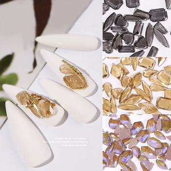 Mix Tvary 50Pcs Crystal Nail Art, Kamienky 3D Flatback Lesklé Diamanty, Drahokamy, Šperky DIY Nechtov Dekorácie ManicureAccessories