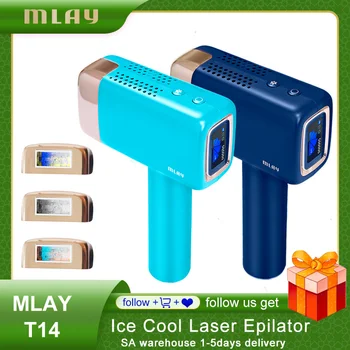 MLAY Laserové Odstránenie Chĺpkov, T14 Laserový Epilátor Malajský IPL epilácia ĽADOVEJ Epilátor 500000 Bliká 3IN1 Telo Depilador laser