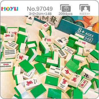 Moyu 97049 Čínskej Tradičnej Mahjong Dice Set Tabuľke Hry Model DIY Mini Diamond Kvádre, Tehly, Budova Hračka pre Deti, žiadne Okno