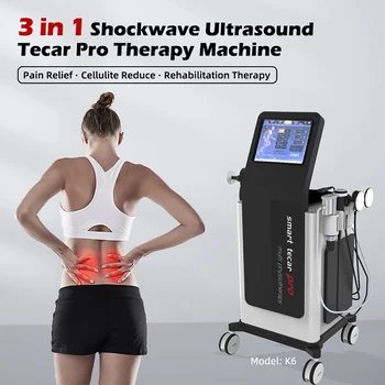 Multifunkčné Fyzioterapia Stroj Kombinovať S Shockwave Ultrazvuk A Terapie Tecar Pre Úľavu Od Bolesti