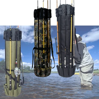 Multifunkčné Nylon Rybársky Prút Taška Na Rybárske Tašky Na Udice Nástroje Prípade Skladovania