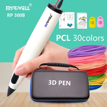 Myriwell Nízkej teplote 3D Pero 3d Tlačiarne Pero S PCL Vlákna, Vysoko Kvalitné, Bezpečné, bez Zápachu, Troch-dimenzionální Maľovanie
