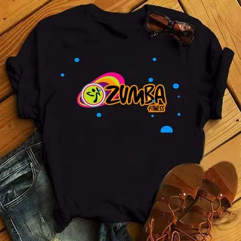 Móda Láska Zumba Tanečné Tlač, T Košele Ženy Oblečenie Vtipné Grafiky Vytlačené Letné Tričká Krátky Rukáv Košele Hip Hop tričká