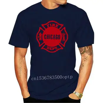 Móda Nové Chicago Výstroje pre hasičov Motora 57 Navy T-Shirt S-3Xl