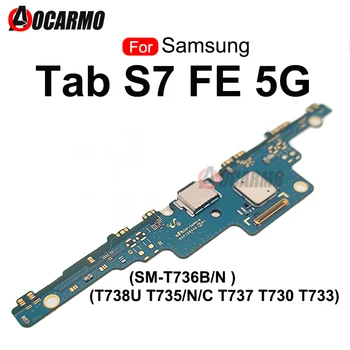 Nabíjací Port Pre Samsung Galaxy Tab S7 FE 5G T736 T738U T730 T733 T735 Nabíjací Dock Konektor Rada Flex Kábel, Náhradný