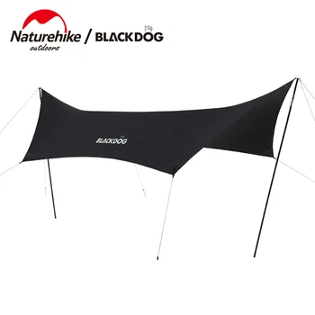 Naturehike Camping Tarp Blackdog Ultralight Bavlna Tarps Námestie Slnko Útulku Baldachýn Slnečník Rybárske Markíza Rodiny Veľké Tarp